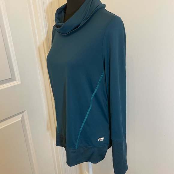 Marika Cowl Neck Reflective Running Athletic Loose Fit Long Sleeve Top - Picture 5 of 6